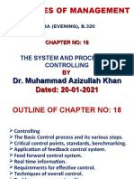 MBA Principles of Management Controlling