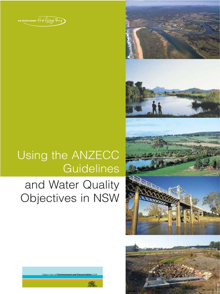 Using The ANZECC Guidelines and Water Quality Objectives in NSW PDF