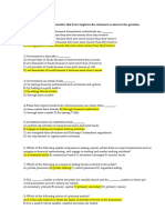 Quiz 2: MCQ: Choose The One Alternative That Best Completes The Statement or Answers The Question