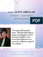 Faye Glenn Abdellah: Patient - Centered Approaches
