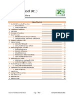 Excel Formulas Manual