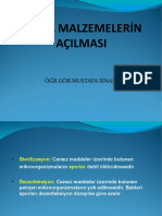 Steril Malzemelerin Açılması