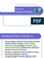 Dimensi Dimensi Kinerja