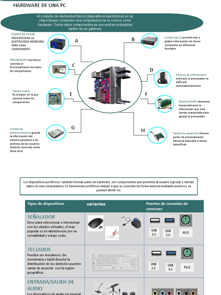 Informática (Hardware de Una PC) | PDF | Periférico | Hardware de la ...