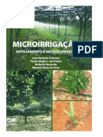 Microirrigação Gotejamento e Microaspersão