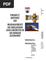 Project ON Management of Inflation and Growth in An Indian Economy