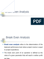 CH 2 - Break Even Analysis