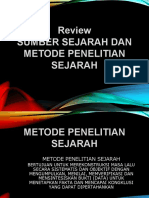 Materi 15 Review SUMBER SEJARAH DAN METODE PENELITIAN SEJARAH