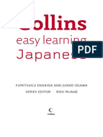 Collins Easy Learning Japanese Booklet
