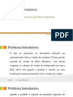 Cap3 - ME - Testes e Intervalos para Duas Populações