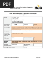 ITNW 1425 Fundamentals of Networking Technologies Course Syllabus