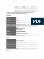 Specifications: Bitbus Can Canopen Devicenet Sds