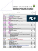 6.1.5. Resumen de Metrados Mecánicas