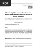Soberania e Biopolítica_dos nexos entre poder soberano e biopoder em Foucault e seus usos na atualidade[Revista Aurora_2019]