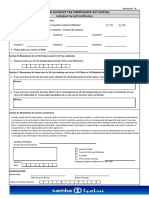 Foreign Account Tax Compliance Act (Fatca) : Individual Tax Self Certification