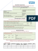 Vaccination Consent Form: Tetanus, Diphtheria / Inactivated Polio Vaccine (DTP) & Meningococcal ACWY (Men ACWY)