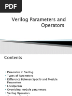 Verilog Parameters and Operators