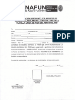 Formato de Autorizacion de Descuento Fonafun Pnp