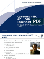 Conforming To IEC 61511 O and M Requirements