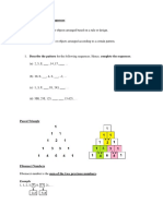 Chapter 1 Patterns and Sequences