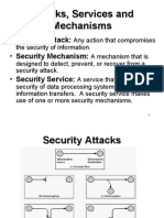 Attacks, Services and Mechanisms