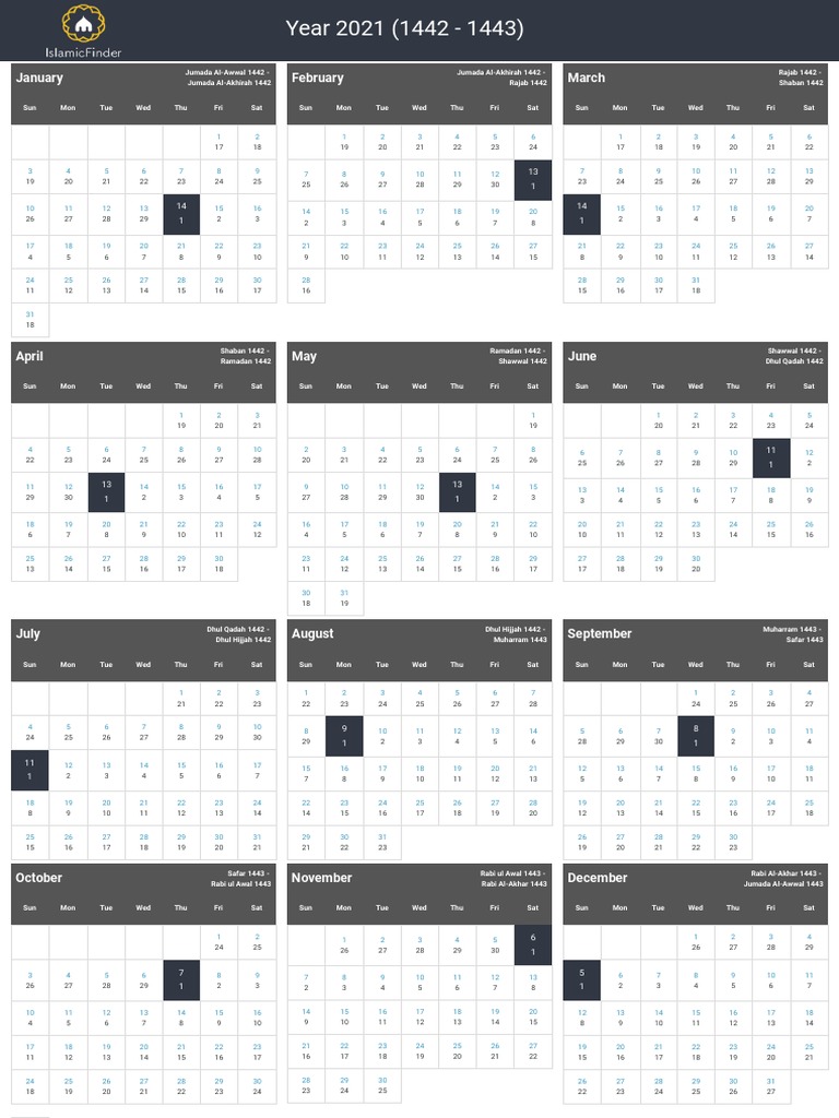 2011 CALENDAR WITH ISLAMIC DATES PDF visual data 4