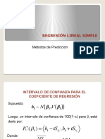 Análisis de Regresión y Correlación Lineal Simple