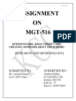 Assignment ON MGT-516: (Research and Methodology)