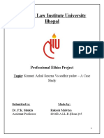 National Law Institute Case Study on Professional Ethics