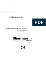 User Manual: Semi-Automatic Welding Inverters Mig 200 Speedy