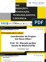 Arte/Educação Curso Introdução Deficiência