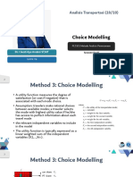 Segmen 10 Mode Choice - Choice Modelling