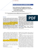 Long-term seizure outcome of surgery versus no surgery for drug-resistant partial epilepsy_ A review of controlled studies