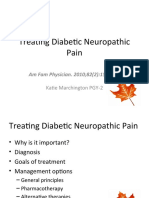 Treating Diabetic Neuropathic Pain: Am Fam Physician. 2010 82 (2) :151-158. Katie Marchington PGY-2