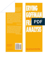 Erving Goffman, Bennett Berger,-Frame Analysis_ an Essay on the Organization of Experience (1986)
