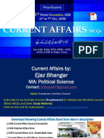 1st Week of December 2020 Current Affairs MCQs - Prep4exams