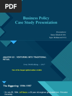 Business Policy Case Study Presentation: Click To Edit Master Title Style