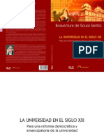 (Libro) Boaventura de Sousa Santos - La Universidad en El Siglo XXI (2010)