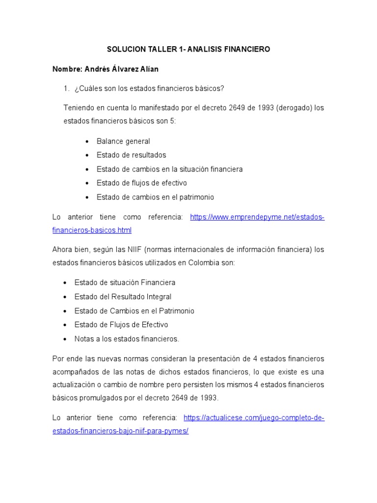 Análisis Financiero: Estados y Conceptos | PDF | Hoja de balance | Empresas