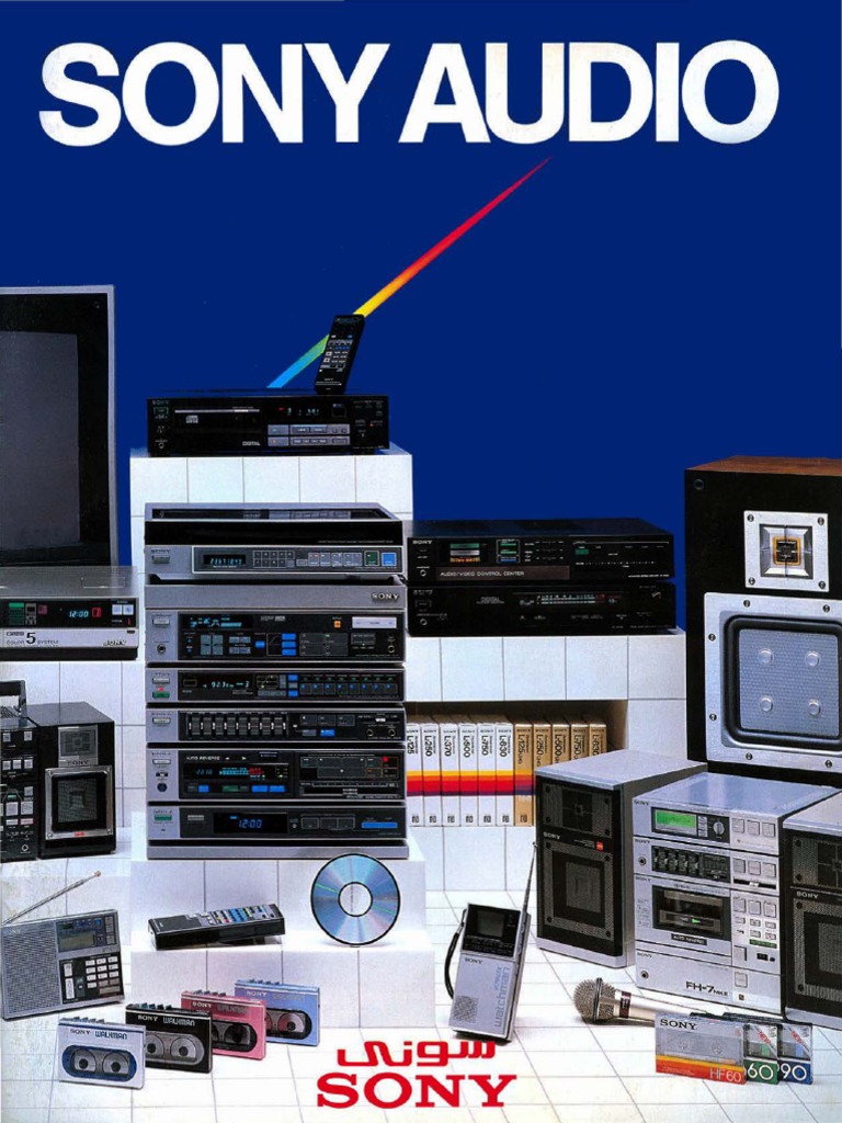 SONY　SRP-A802D Catalog 1984 Aiwa CassetteBoy Sony Walkman, Radio Cassette