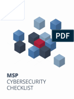 MSP Cybersecurity Checklist Final