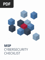 MSP Cybersecurity Checklist Final