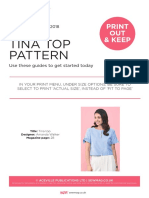 Tina Top Pattern: Print OUT & Keep