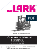 Clark C15 C20 Operator Manual