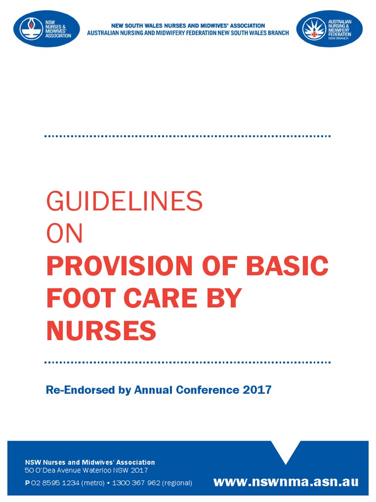 NSWNMA Guidelines On Provision of Basic Foot Care by Nurses PDF