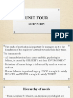Unit Four: Motivation