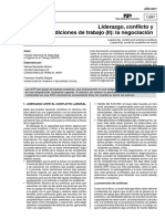 NTP 1097 Liderazgo, Conflicto y Condiciones de Trabajo (II) La Negociación