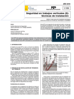 NTP 1109 Seguridad en Trabajos Verticales (II) Técnicas de Instalación