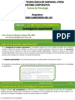 Método Cuantitativo Sic 131 Unidad I 2. Investigación Experimental