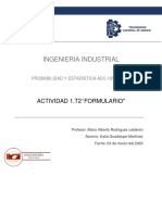 Ingenieria Industrial: Actividad 1.T2 "Formulario"